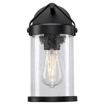 Jamestown One-Light Outdoor Wall Fixture, Textured Black Finish