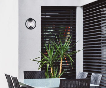Palm Beach One-Light Outdoor Wall Fixture, Textured Black Finish
