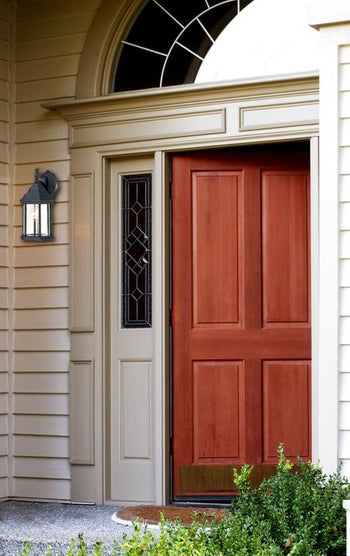 One-Light Exterior Wall Lantern, Textured Black Finish on Cast Aluminum with Clear Beveled Glass Panels
