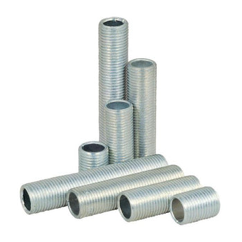 8 Assorted Nipples, Zinc-Plated