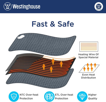 Electric Heating Pad Grey