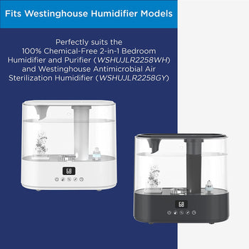 Set of 4 Ceramic Ball Filters for Humidifiers WSHUJ2258C, WSHUJLR2258WH, and WSHUJLR2258GY