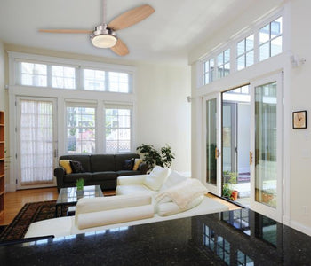 Alloy 52-Inch Reversible Three-Blade Indoor Ceiling Fan, Brushed Nickel Finish with LED Light Kit