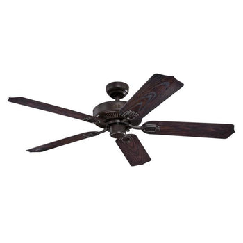 Deacon 52-Inch Five-Blade Indoor/Outdoor Ceiling Fan, Oil Rubbed Bronze Finish