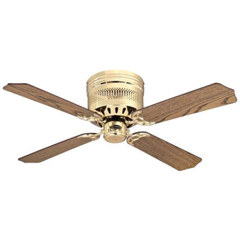 Casanova Supreme 42-Inch Four-Blade Indoor Ceiling Fan, Polished Brass Finish with LED Light Fixture