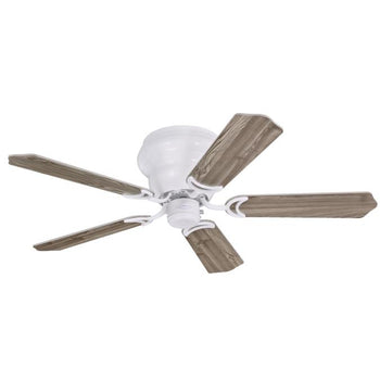 Contempra Trio 42-Inch Five-Blade Indoor Ceiling Fan, White Finish with Dimmable LED Light Fixture