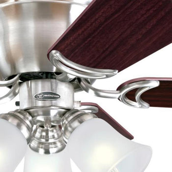 Contempra Trio 42-Inch Five-Blade Indoor Ceiling Fan, Brushed Nickel Finish with Dimmable LED Light Fixture