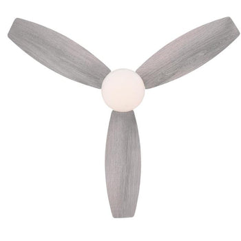 Drake 48-Inch Three-Blade Indoor Ceiling Fan, Gun Metal Finish with Dimmable LED Light Fixture, Remote Control Included