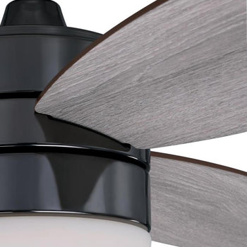 Drake 48-Inch Three-Blade Indoor Ceiling Fan, Gun Metal Finish with Dimmable LED Light Fixture, Remote Control Included