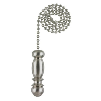Pendant Pull Chain, Brushed Nickel Finish