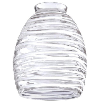 2 1/4-Inch Clear with White Rope Shade