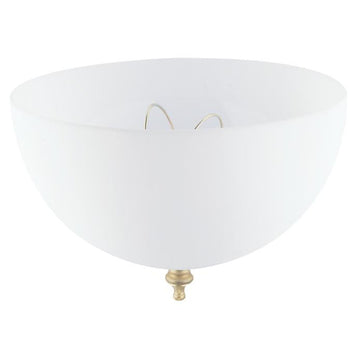 7 3/4-Inch Acrylic White Dome Clip-On Shade