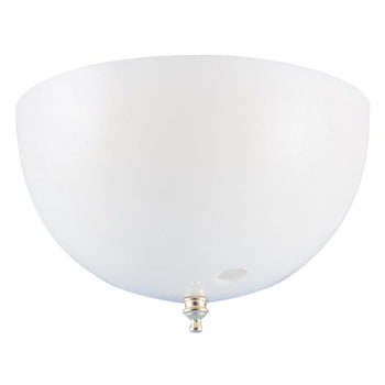 7 3/4-Inch Acrylic White Dome Clip-On Shade with Pull Chain Opening