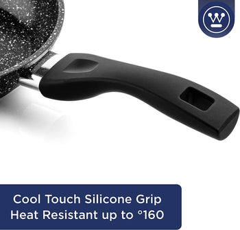 Black marble frying pan (11