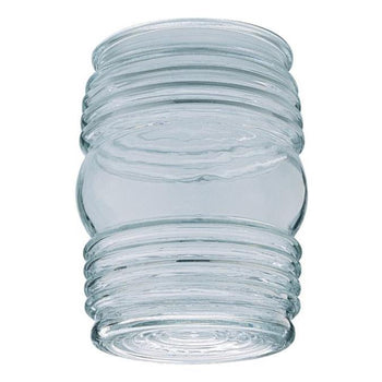 4 3/4-Inch Clear Glass Shade, 6-Pack