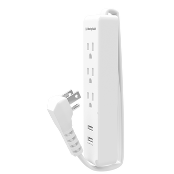 3 Outlet USB Travel Powerstrip