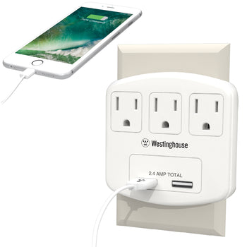 3-Outlet USB Adapter