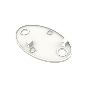 3-Outlet Desk Power Hub White
