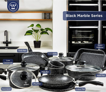 Small Black Marble Roasting Pan (9.8
