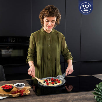 Gray granite marble finish crepe pan (11