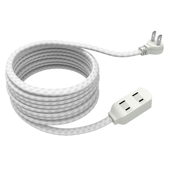 15Ft 3-Outlet Ind Fabric Cord