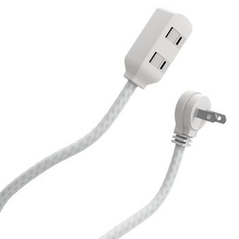 15Ft 3-Outlet Ind Fabric Cord