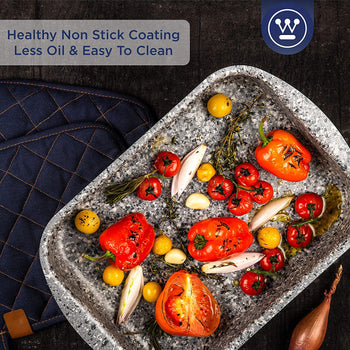 Small Gray Granite Roasting Pan (9.8