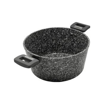Gray Granite Marble Finish Casserole Pot (11