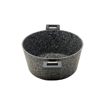 Gray Granite Marble Finish Casserole Pot (11