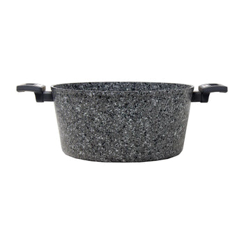 Gray Granite Marble Finish Casserole Pot(9.5