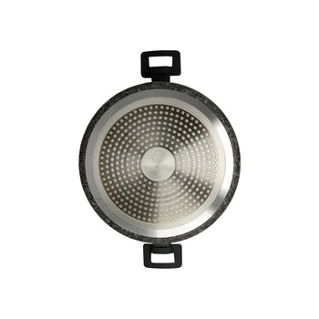 Gray Granite Marble Finish Casserole Pot(9.5