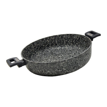 Gray Granite Marble Finish Casserole Pot (11