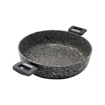 Gray Granite Marble Finish Casserole Pot (11