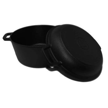 Cast Iron Dutch Oven with Skillet Lid (5QT)