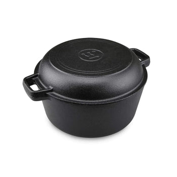 Cast Iron Dutch Oven with Skillet Lid (5QT)