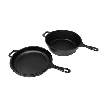 Cast Iron Dutch Oven with Skillet Lid (3QT)