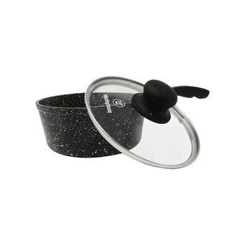 5-piece Black Marble Cookware Set