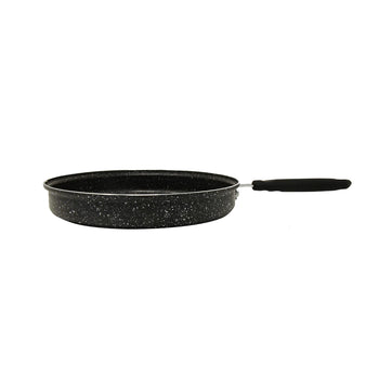 Black marble finish 2-piece tortilla frying pan (11