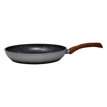 Gray and wood marble finish frying pan (8