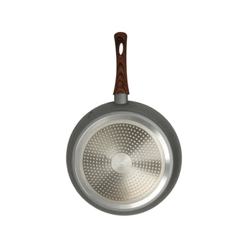 Gray and wood marble finish frying pan (10.2