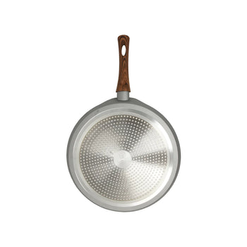 Gray and wood marble finish crepe pan (12.5