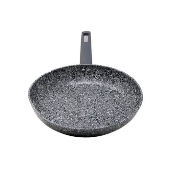 Gray granite marble finish frying pan (12