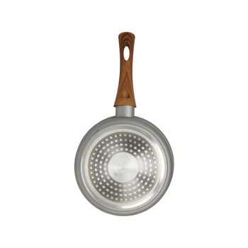 Gray and wood marble finish sauce pan (7