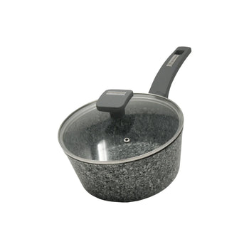 Gray granite marble finish sauce pan (8