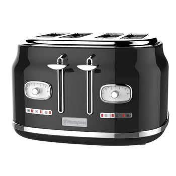 Retro Series 4 Slice Toaster - Black