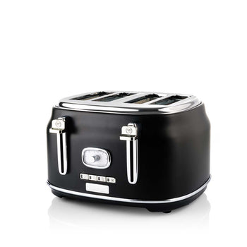 Retro Series 4 Slice Toaster - Black