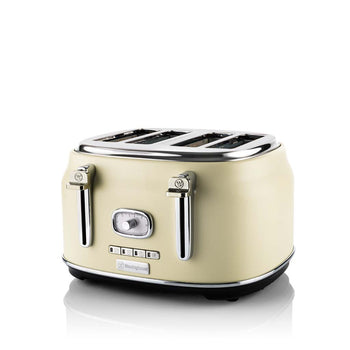 Retro Series 4 Slice Toaster - White