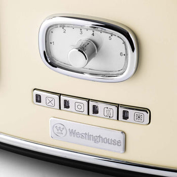 Retro Series 4 Slice Toaster - White