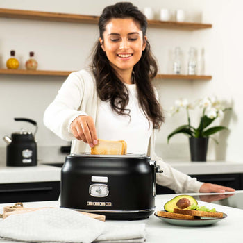 Retro Series 2 Slice Toaster - Black
