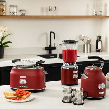 Retro Series 2 Slice Toaster - Red